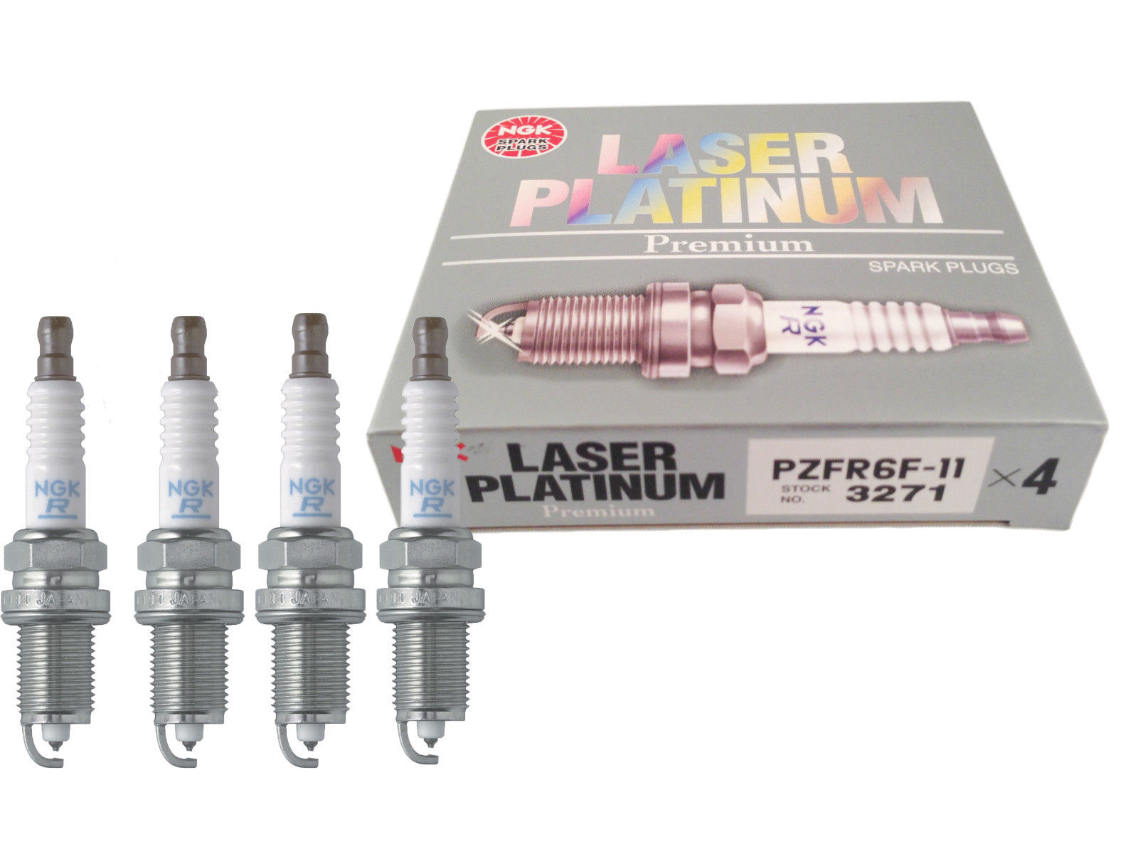 NGK 3271 LASER PLATINUM Spark Plug PZFR6F-11 Μπουζί NGK Laser Platinum ...